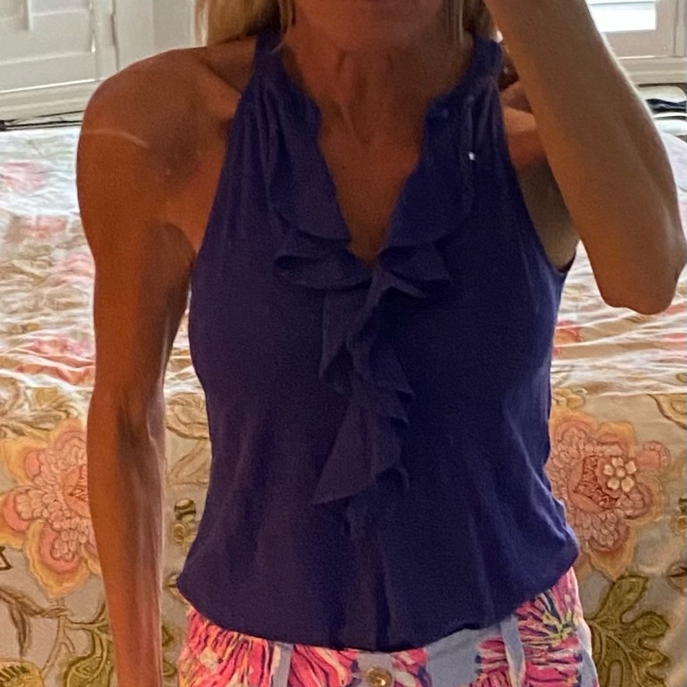 Lilly Pulitzer ruffle tank size small